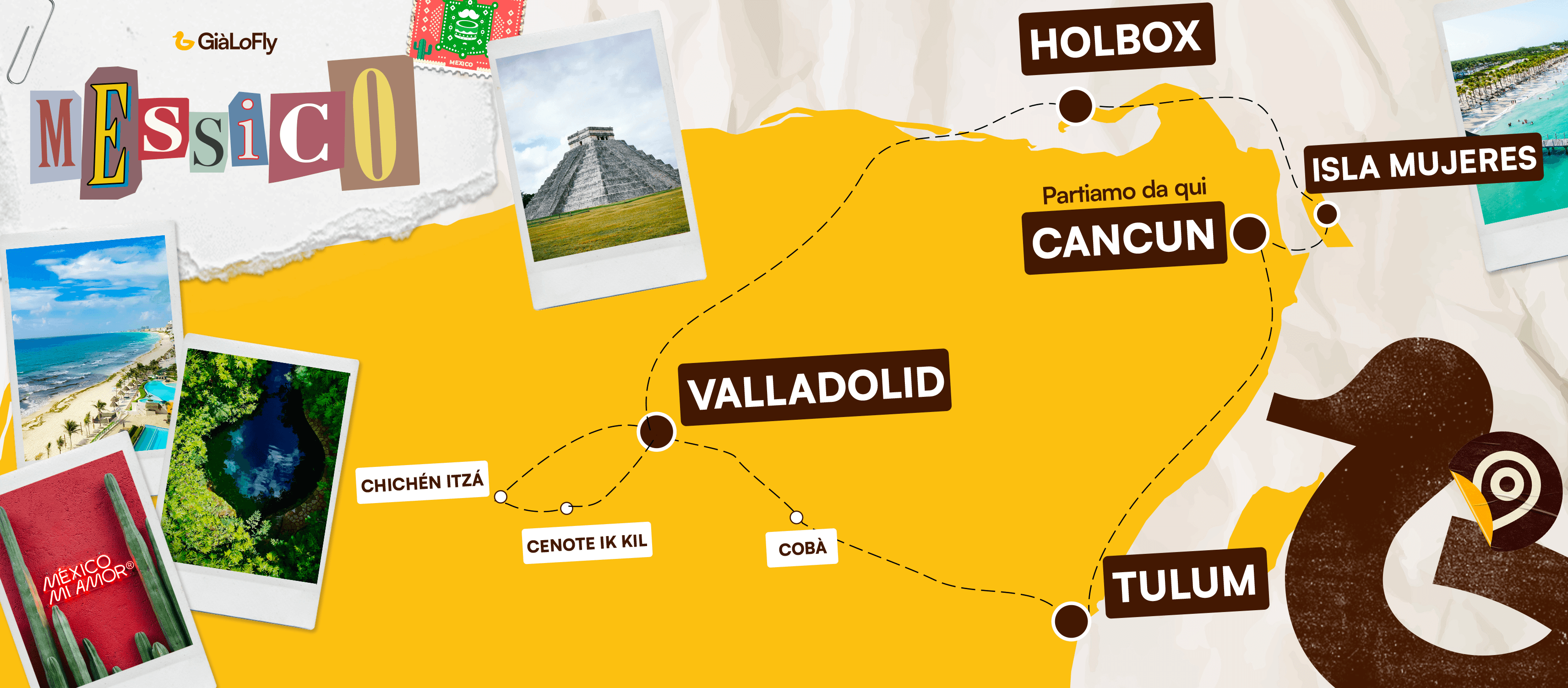 Mappa itinerario
